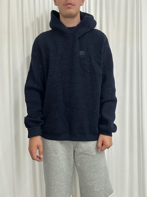 66 North Shearling Hoodie Herren Navy Blau Größe Extra Large