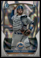 2023 Bowman Chrome Vincent Perozo #BCP-102 Mets SN Lava Refractors