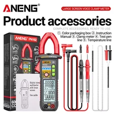 PN102+ Smart Voice Clamp Meter 6000 Counts Auto Ranging Mulitimeter Clamp AC/DC 