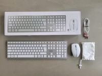 Cherry Dw 9100 Slim Tastatur-Und-Maus-Set - Weiß/Silber