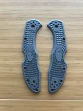 Spyderco Delica 4 Gray FRN Stock OEM Handle Scales