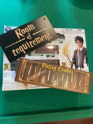 Harry Potter Train Set, Room of Requirement sign, Magic floating wizard candles