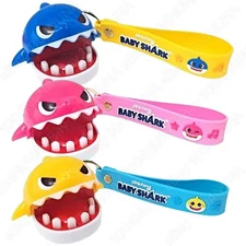 Pinkfong Baby Shark Mini Tooth Teeth Game Keychain Keyring Crocodile Toy Gifts