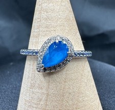 Bomb Party Ring Size 9 Sapphire Rhodium Vacation Overdue Rbp5280