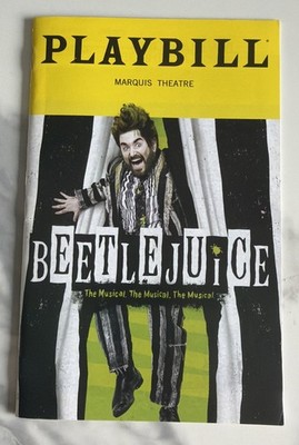 Beetlejuice Broadway Musical Playbill Juli 2022 Alex Brightman Elizabeth Teeter