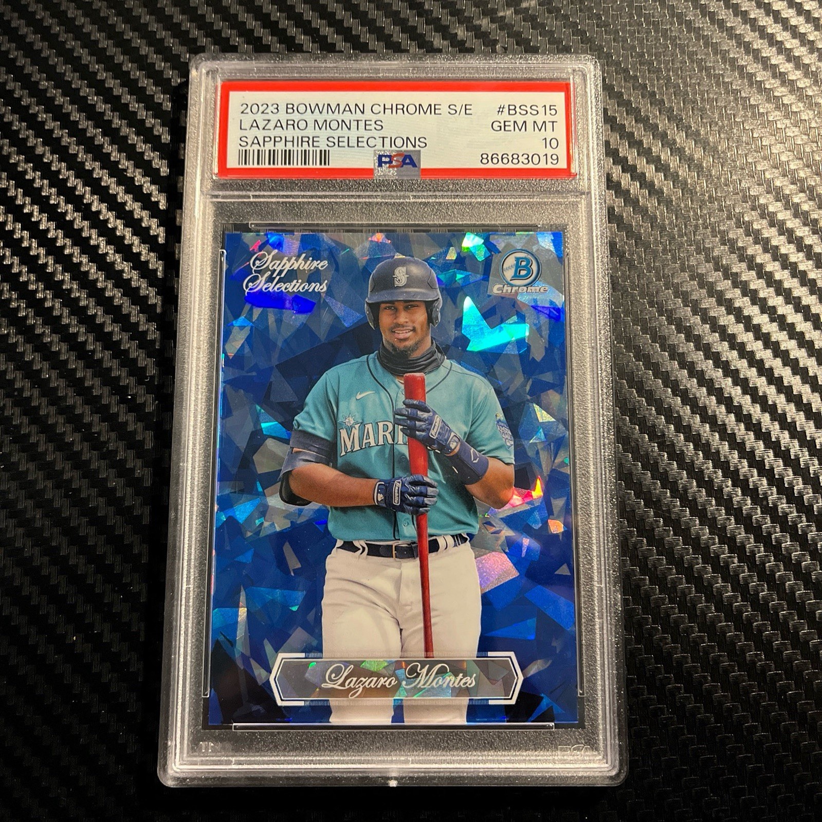 2023 Bowman Chrome Lazaro Montes Sapphire Selections PSA 10