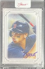 2022 TOPPS MUSEUM RAFAEL DEVERS SIGNED JOSH TROUT ARTIST #2/15 ENCASED
