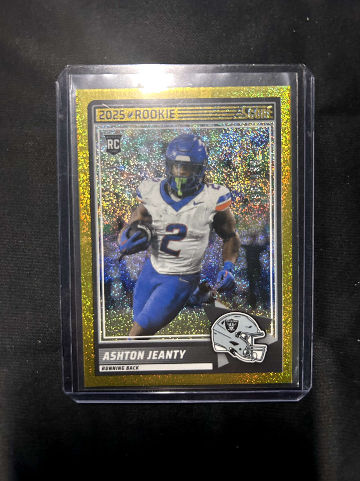 2025 Score - Rookies Ashton Jeanty #14 Gold Dots /499 (RC)
