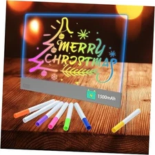 Cosmody led Drawing Board 5-Color – 13"x10" Glowing Acrylic Dry Erase Board 