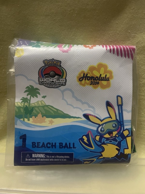 NEW Pokemon World Championships 2024 Honolulu Hawaii Beach Ball Z5