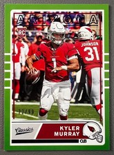 Kyler Murray 2019 Panini Chronicles Classics Rookie RC Green #C-1 Cardinals /99