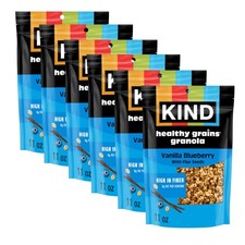 KIND Healthy Grains, Vanilla Blueberry Granola 11 Ounce (Pack of 6), 6 Count 