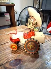 VTG. 1950's MARX Sheriff Sam Whoopee Cowboy Wind Up Crazy Car COMPLETE & WORKS!