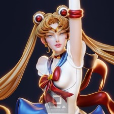 Sailor Moon Usagi Tsukino | Garage Kit DIY Figur Statue BEMALT 3D Modell