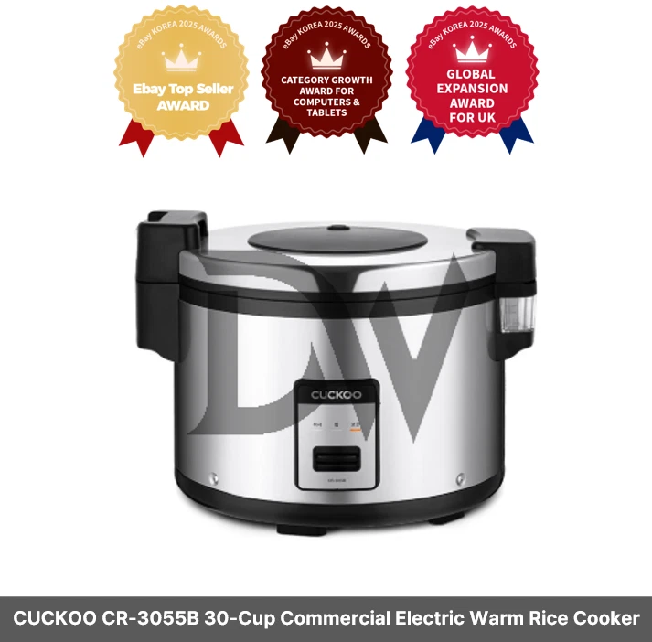 CUCKOO CR-3055B 30-Cup Commercial Electric Warm Rice Cooker / 220V / EU PLUG
Opens in a new window o
