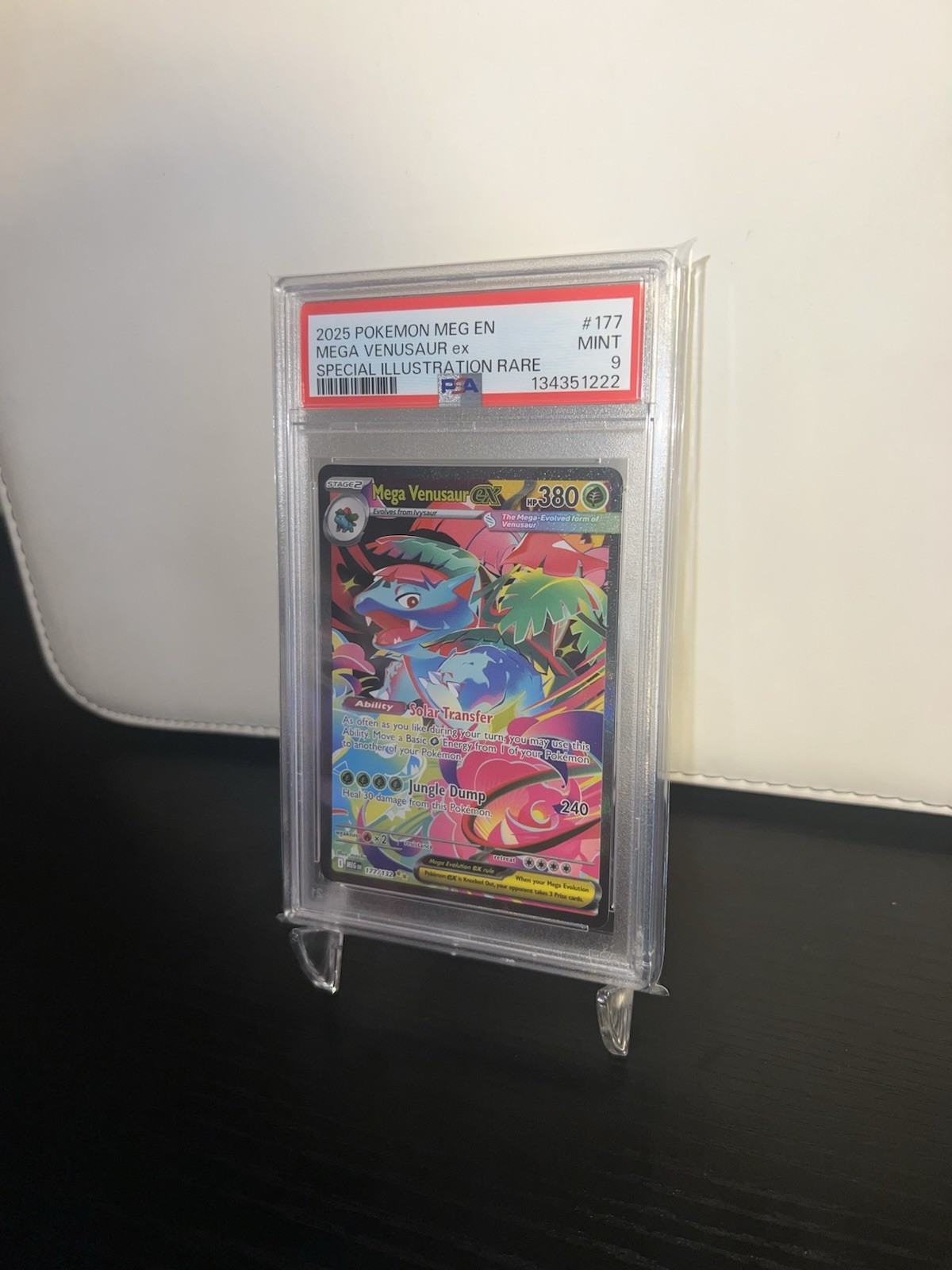 Mega Venusaur ex 177/132 Me01: Mega Evolution Holo PSA 9