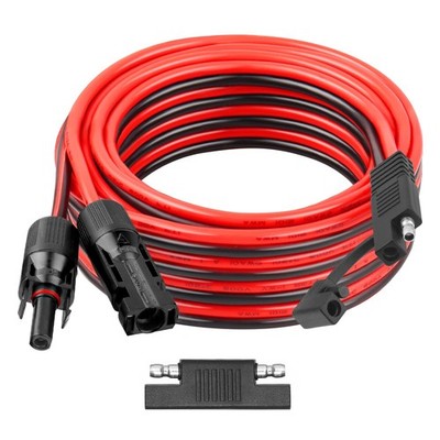 10AWG Solar Panel to SAE Adapter Cable 20FT SAE Connector Battery Cable PV So...