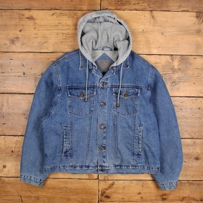 Canyon Guide Outfitters Jeansjacke L Herren blau Harris Kapuze Trucker