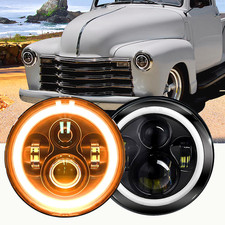 For Chevy Pickup Truck 3100 Pair 7 Inch Led Headlight Round Hilo Sealed Beam For Chevy Pickup Truck 3100 Pair 7 Inch Led Headlight Round Hilo Sealed Beam