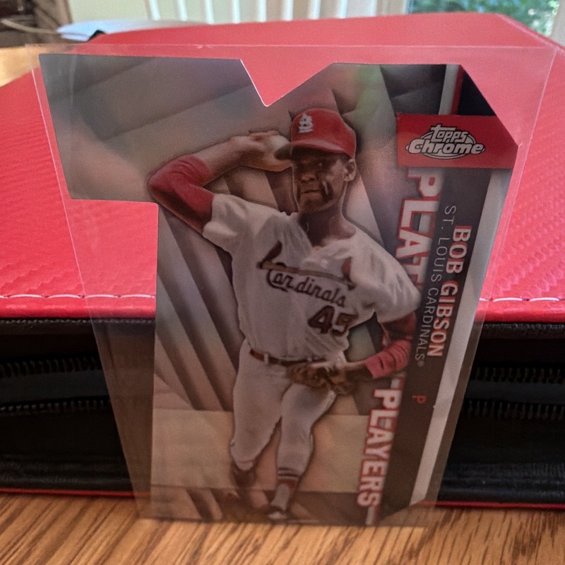 Topps 2021 Chrome Update Platinum Players Die-Cut Bob Gibson Cardinals #CPDC-39