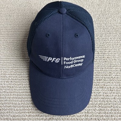 PERFORMANCE FOOD GROUP PFG hat blue mesh adjustable cotton baseball cap