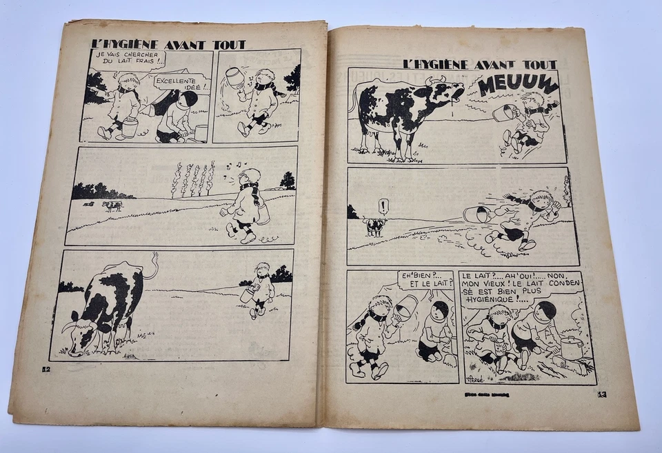 Le Petit Vingtième 27 - Tintin en Extrême-Orient - Le vieux temple - 1935 - Photo 3/4