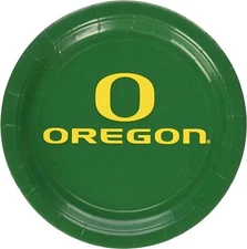 Oregon Ducks NCAA University College Sports Party 9" Paper Dinner Plates