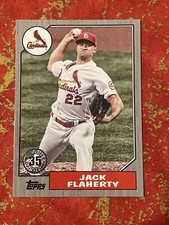 2022 Series 2 1987 Topps Jack Flaherty Black Parallel /299 #87TB-45 Dodgers