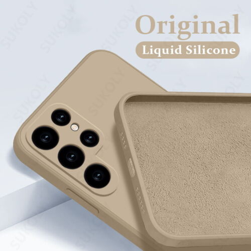Funda blanda de silicona líquida para Samsung S25 Ultra S24 FE S23 A16 S22 S21 cubierta - Imagen 23 de 23