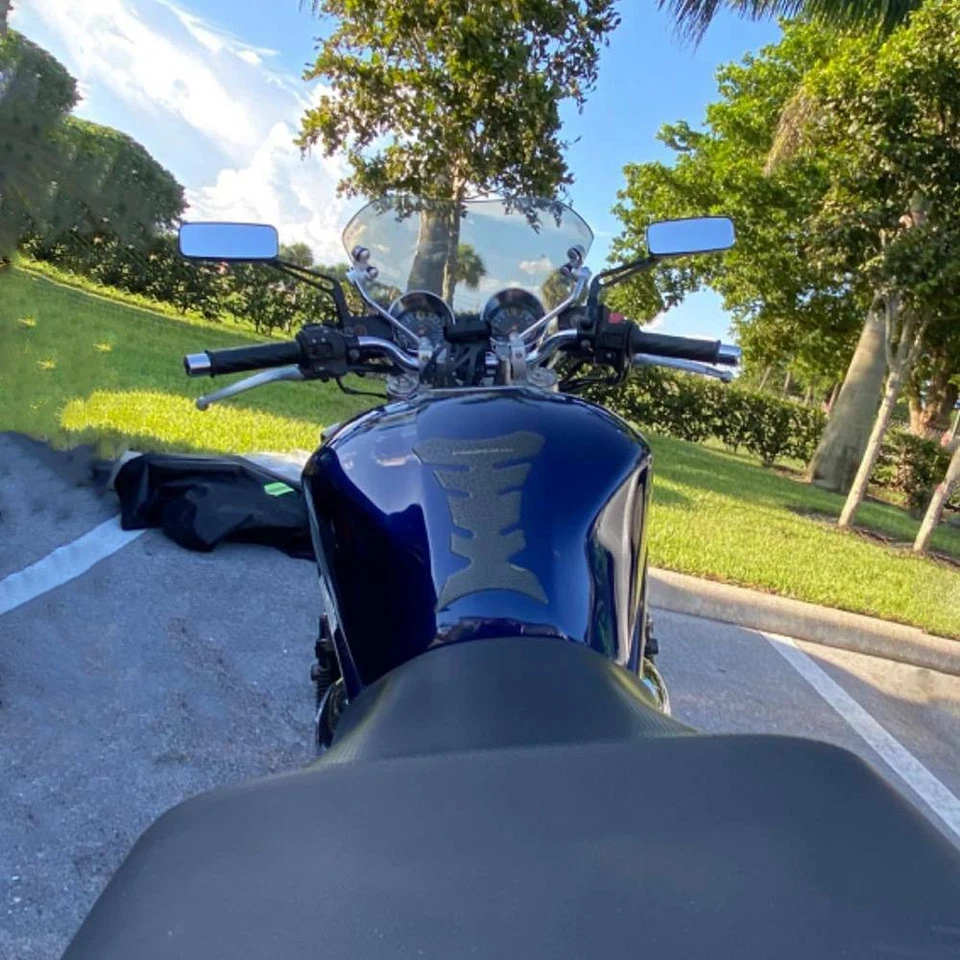 Черные прямоугольные мотоциклетные зеркала для Honda Rebel 250 CMX250 300 CMX300 CMX500 - Изображение 3 из 4