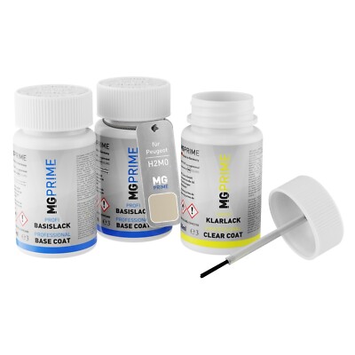 Autolack Lackstift Set für Peugeot H2M0 Beige Solstice Nacre Metallic 3 x 50ml