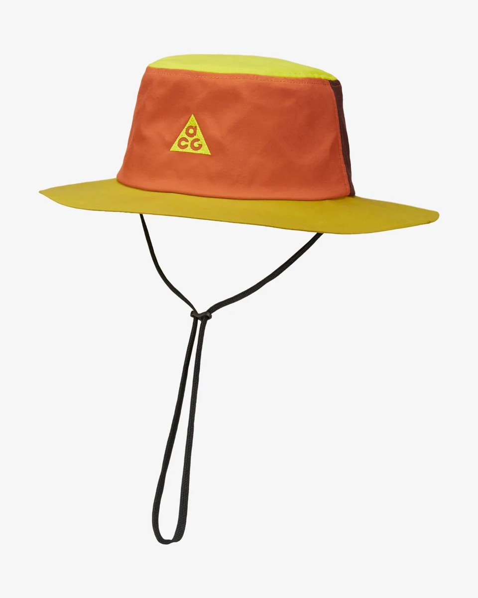 NEW Size M / L Nike ACG Bucket Hat Men's NWT Orange Boonie Dark