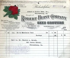 eBay Listing Template for 1925 Robert Buist Company Seed Invoice