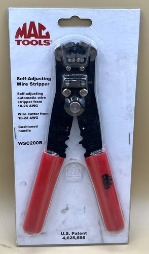 MAC TOOLS WSC200B SELF ADJUSTING AUTOMATIC WIRE STRIPPER/CRIMPER (MVP028496)