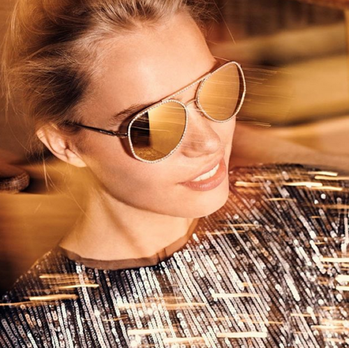 michael kors gold aviators