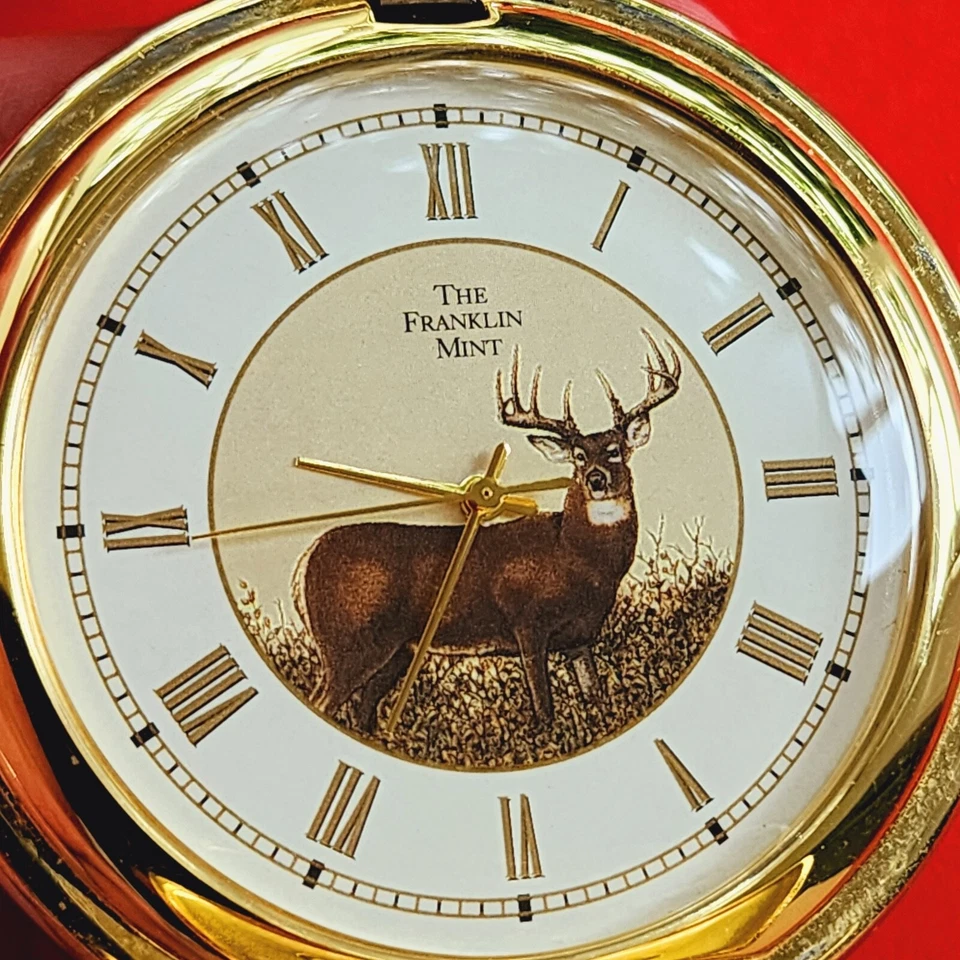 The Franklin Mint Deer Pocket Watch National Fish & Wildlife Foundation Mens - Image 3 of 4