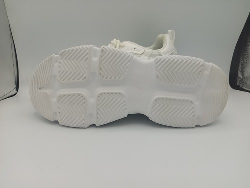 Niluber Chunky Sneakers for Women White Mesh Walking Shoes - Picture 7 of 8