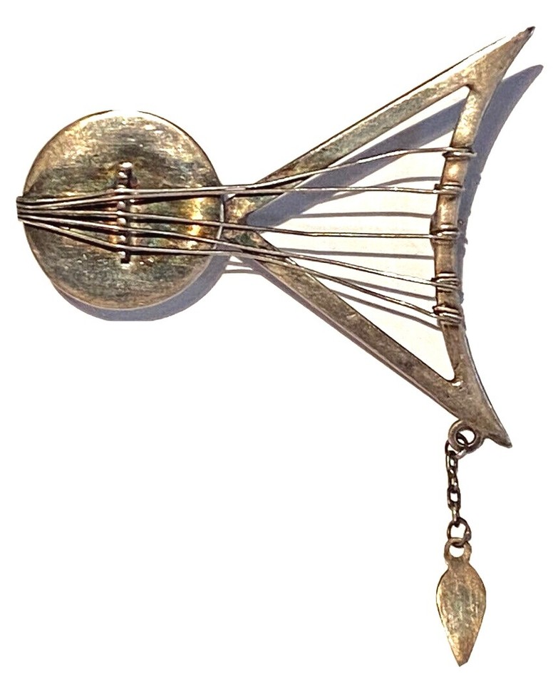 VINTAGE SILVER STUDIO ARTISAN MODERNIST ABSTRACT SCULPTURE DANGLE