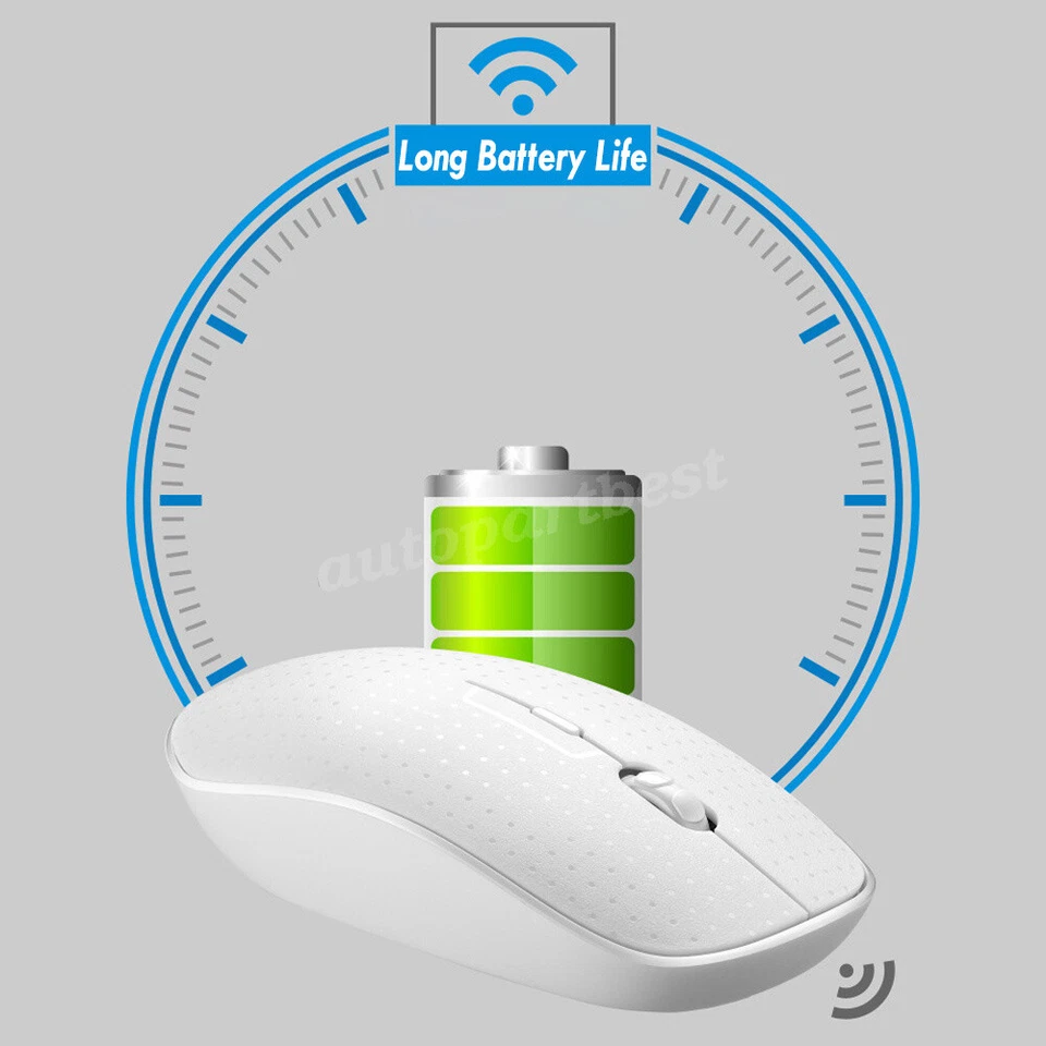 2.4GHz Wireless Keyboard And Mouse Set UK USB Dongle for PC Laptop Full-Size NEW - Image 4 of 4