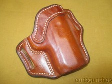 Azula Brown Leather Right Hand OWB Holster for Small Frame Semi Auto
