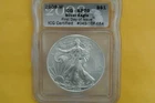 2008-W 1oz $1 (Burnished) Silver American Eagle Coin ICG SP70 First Day Issue