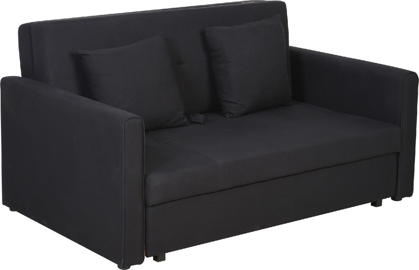 Divano Letto 2 Posti con Portaoggetti Grigio DCH-8331052A DecHome