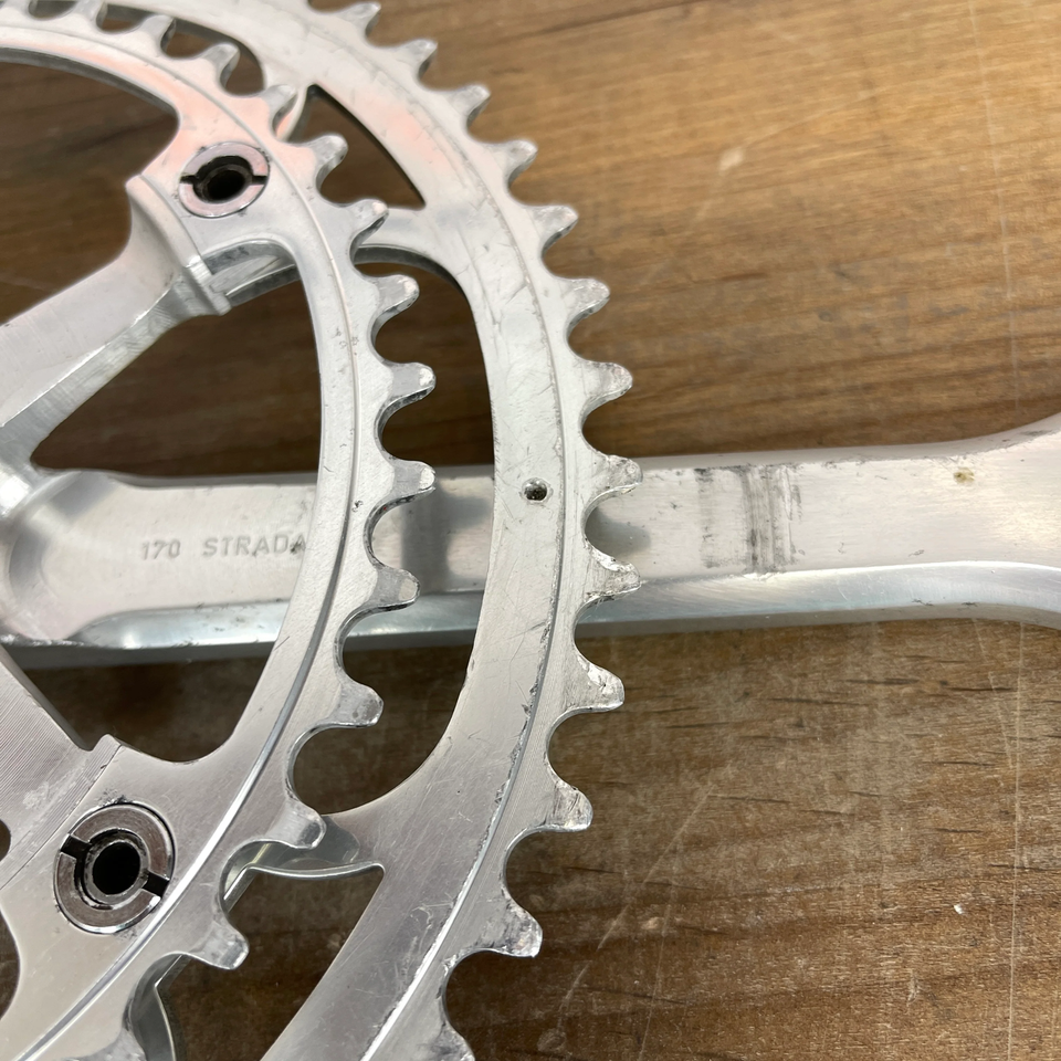 Plateaux Campagnolo Record Vintage – 53/42 Dents, BCD 135, 5 Bras, Alu (occasion)