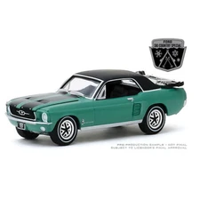 GREENLIGHT 1/64 1967 GREEN FORD MUSTANG COUPE SKI COUNTRY SPECIAL 30113-5B1
