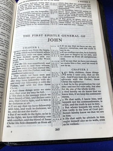 Holy Bible Cambridge University Black Antique French Morocco Leather 84XRL - Picture 11 of 11