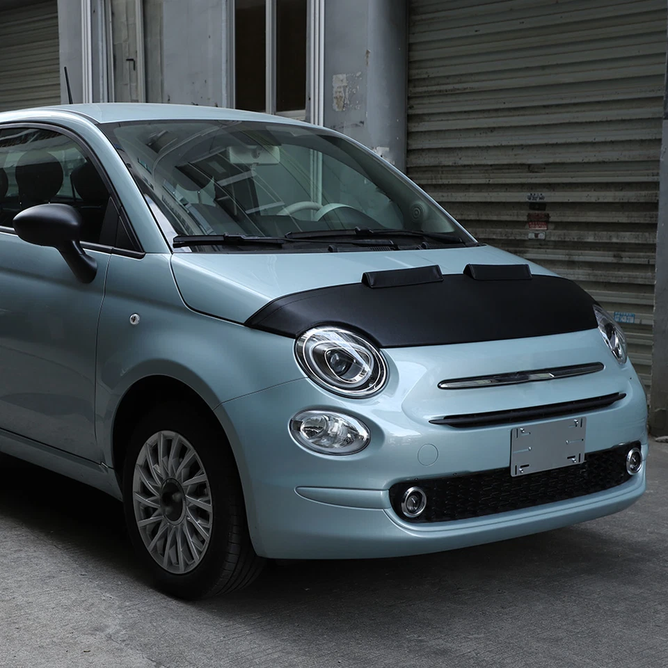Lether Engine Front Hood Cover Bra Protector Fit For Fiat 500 Abarth 2007 - 2021 - Image 4 of 4