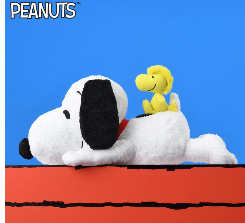 SNOOPY L plush doll Snoopy & Woodstock Buttocks Ver.2024 SNOOPY L plush doll Snoopy & Woodstock Buttocks Ver.2024