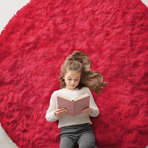 Soft and Cozy 6x6ft Round Rug for Bedrooms - Machine Washable & Stylish Decor - Picture 3 of 8