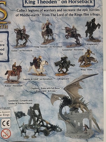 Lord of The Rings Warriors and Battle Beasts King Theoden on Horseback Figure - Picture 12 of 12