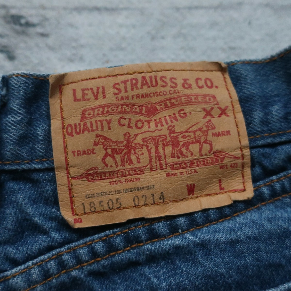 希少‼︎ 80's Levi's 18505-0214 USA製 リーバイス Vtg 80s USA Made Levi's 505 18505-0214 11